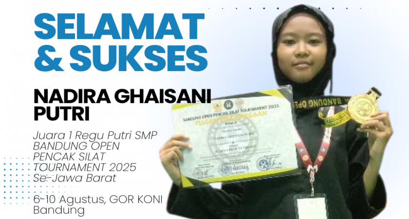 Gerakan Nadira Ghaisani Antar MTsN 2 Kota Bandung ke Puncak Podium